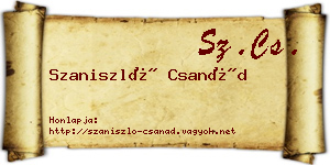 Szaniszló Csanád névjegykártya